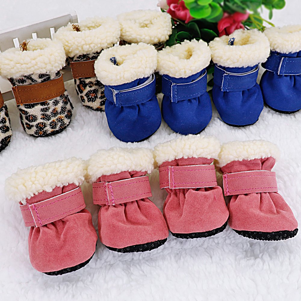 Anti-Slip Winter Dog Shoes 4 pcs Set - Image 3